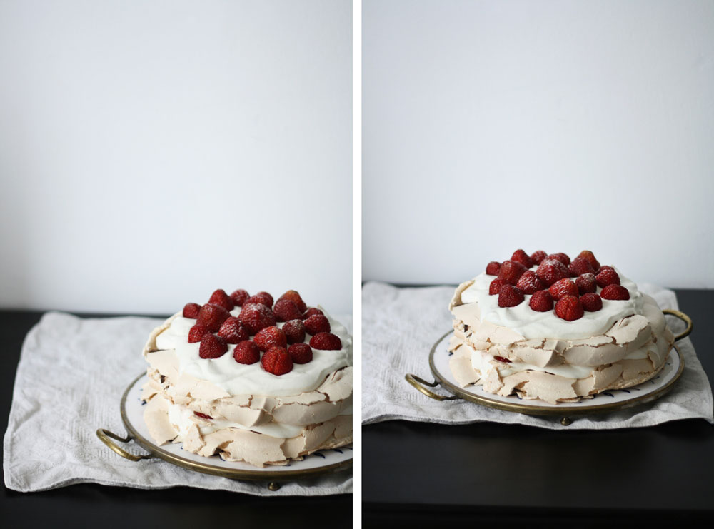Pavlova s jahodami – pavlova, 4. snímek