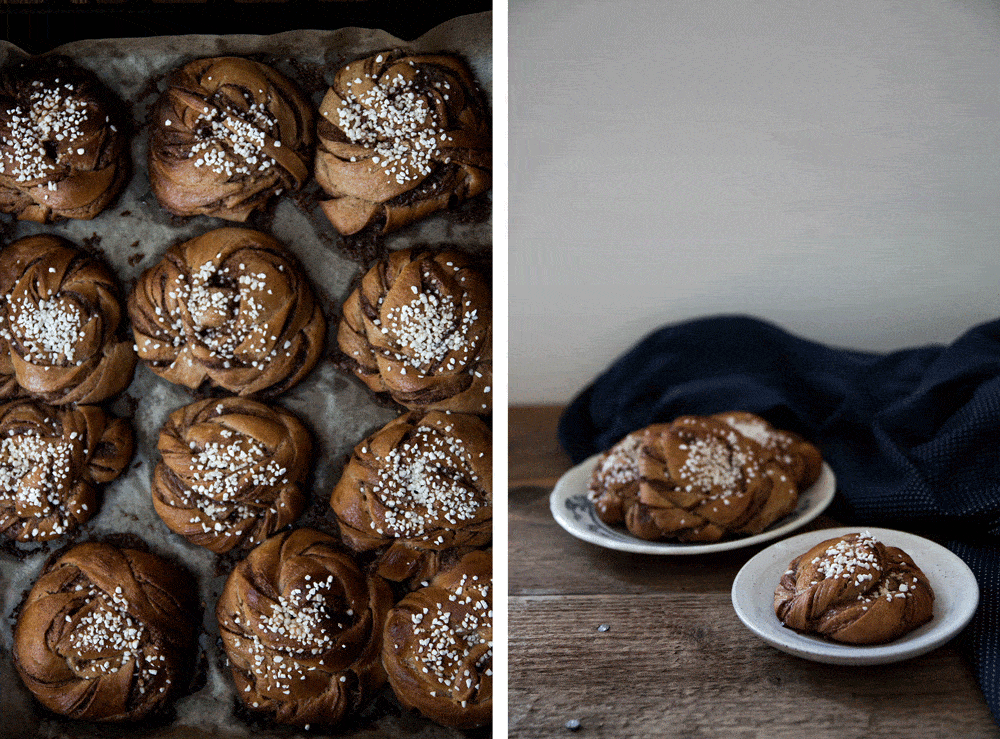 Švédští skořicoví šneci "kanelbullar" zadělávaní den předem – snímek 1 z 2